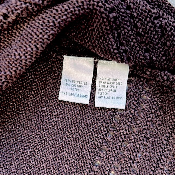 VTG Talbots Women's Brown Pullover Sweater Knit Vest Size Medium - Picture 4 of 8